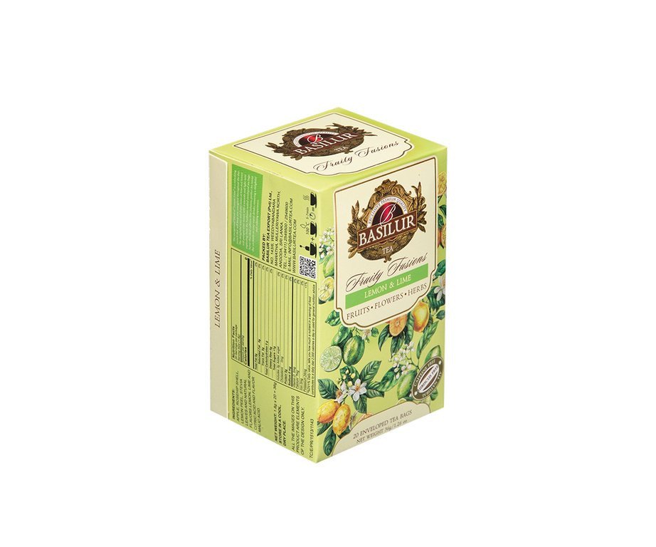 BASILUR Without Hibiscus Lemon Lime přebal 20x18g