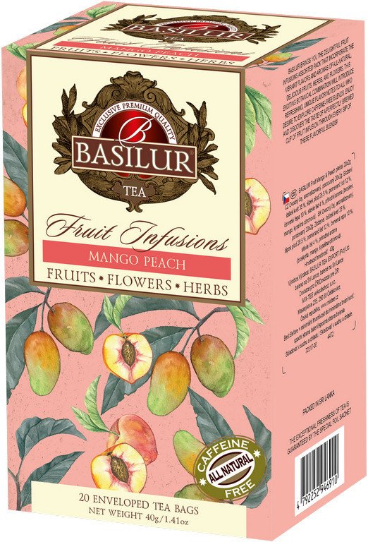 BASILUR Fruit Mango Peach přebal 20x2g