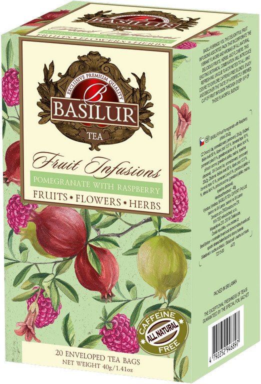 BASILUR Fruit Pomegranate with Raspberry přebal 20x2g
