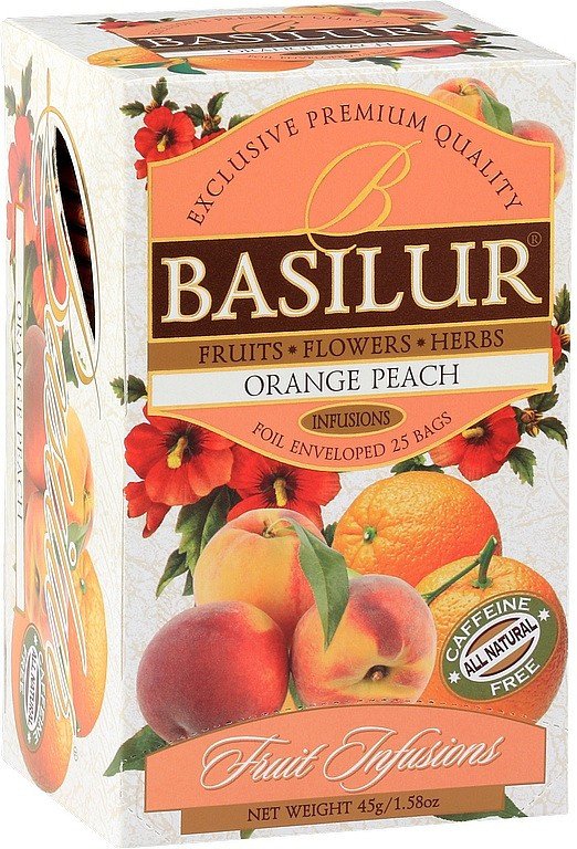 BASILUR Fruit Orange Peach přebal 25x18g