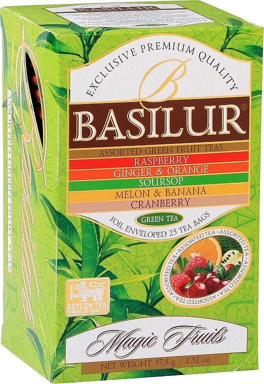 BASILUR Magic Fruits Green Assorted přebal 25x15g