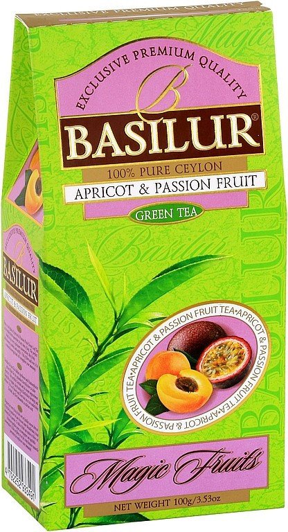 BASILUR Magic Green Apricot Passion Fruit papír 100g