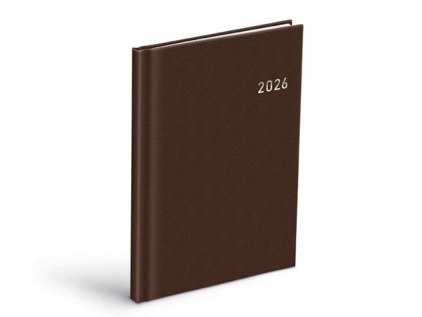 Diář 2026 T805 PVC dark brown