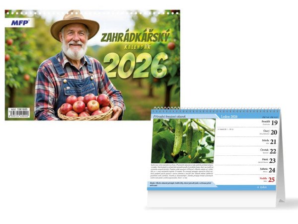 Zahradkářský kalendář 2026 - stolní kalendář