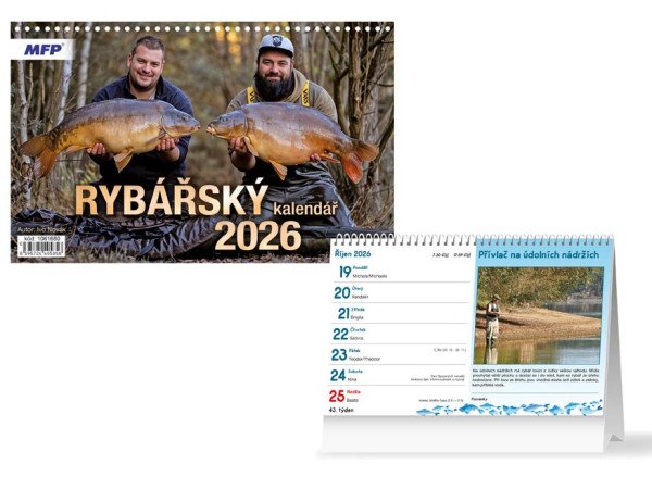 Rybářský kalendář 2026 - stolní kalendář