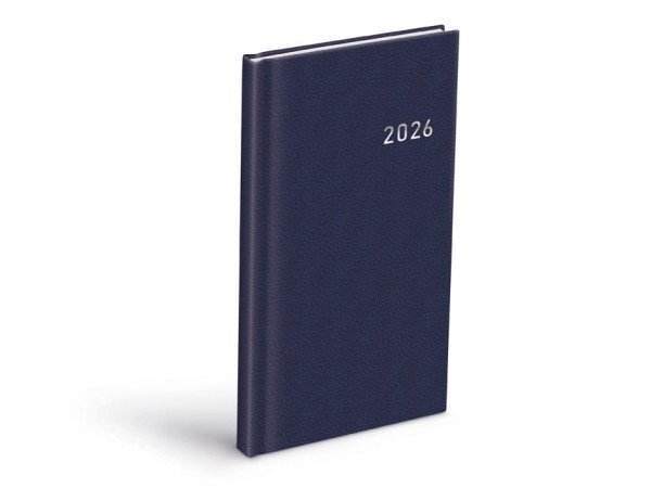 Diář 2026 T806 PVC dark blue 90x170mm