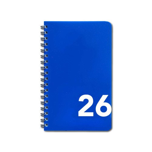 Diář 2026 14denní na výšku modrý