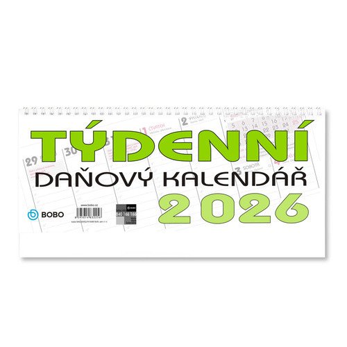 Stolní kalendář 2026 daňový