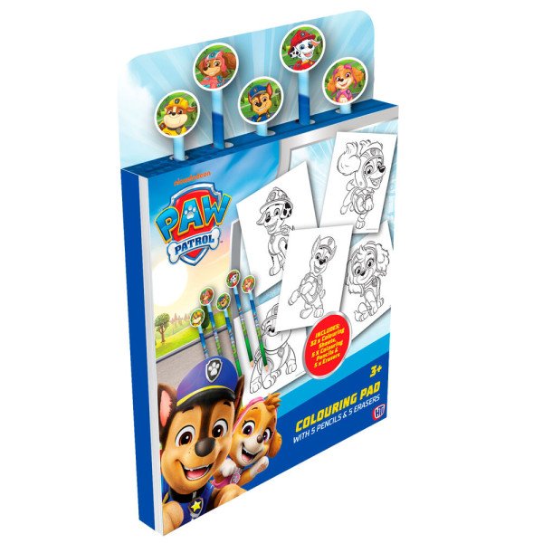 Tlapková patrola Omalovánky s pastelkami