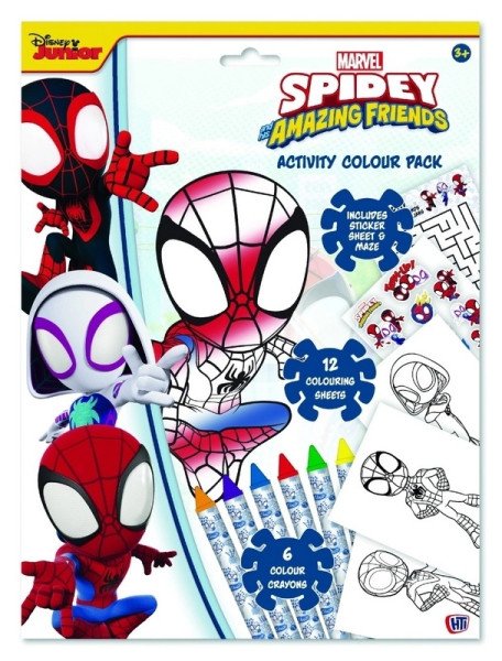 Spidey Kniha aktivit s pastelkami