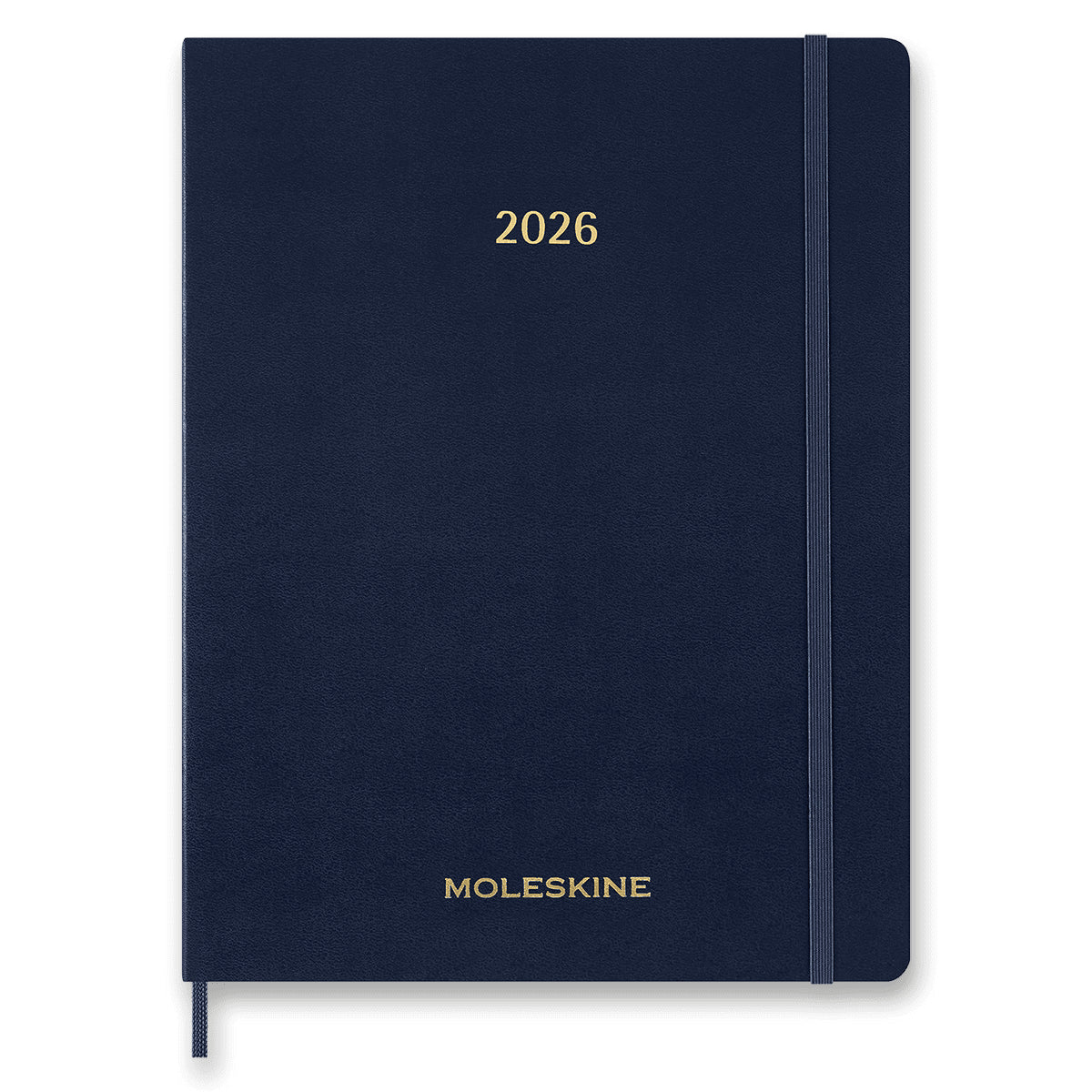 Diář Moleskine Essential 2026 - měkké desky XXL týdenní vertikální modrý