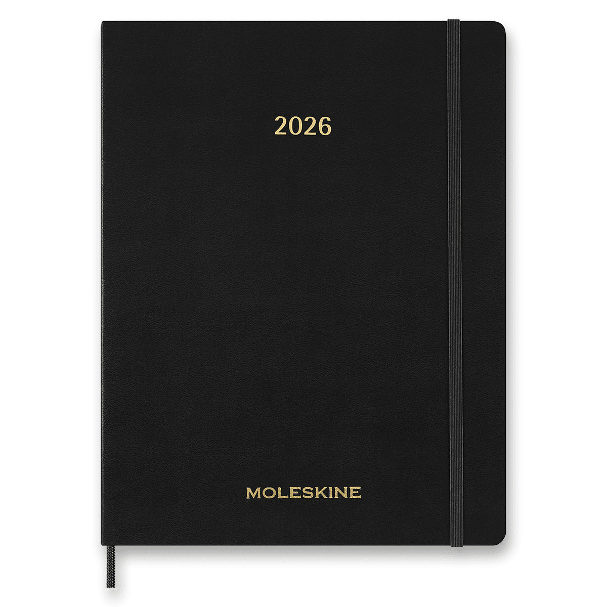 Diář Moleskine Essential 2026 - měkké desky XXL týdenní vertikální černý