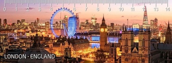 Pravítko 3D Deep London