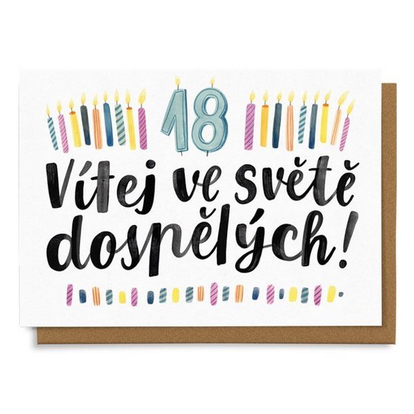 Přání Vítej ve světě dospělých