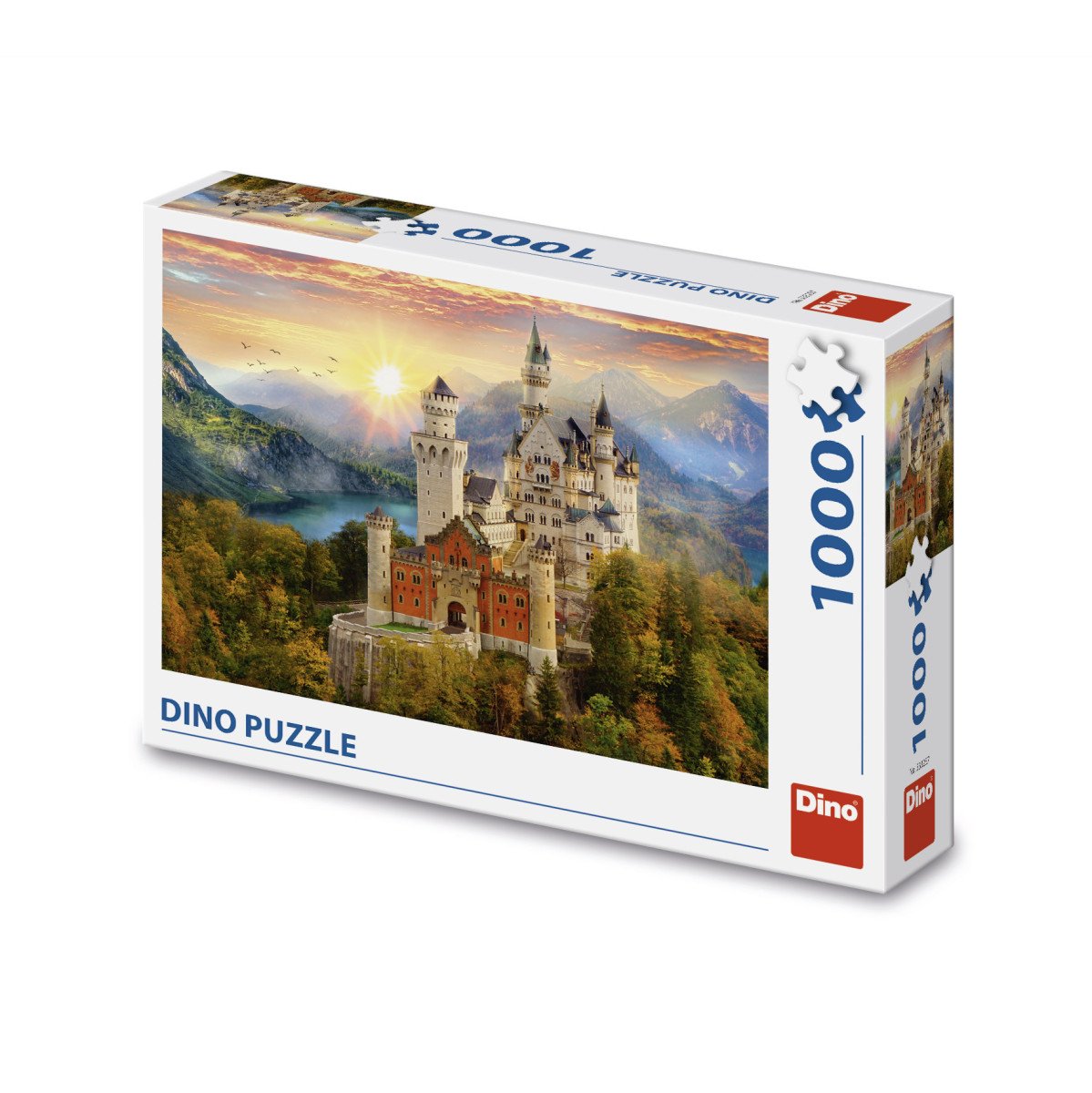 Puzzle Malovaný Neuschwanstein 1000 dílků