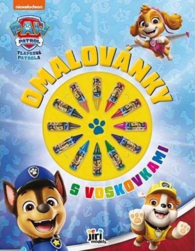 Tlapková patrola - Omalovánky s voskovkami