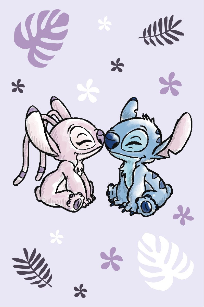 Fleecová deka - Lilo and Stitch Purple