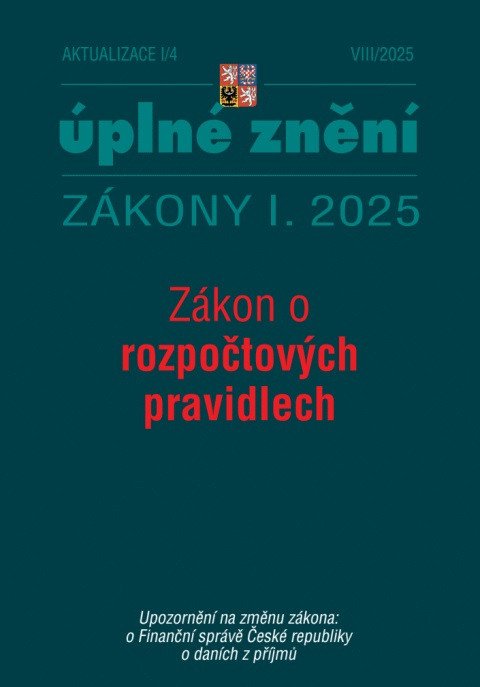 Aktualizace I4 2025 Zákon o rozpočtových pravidlech