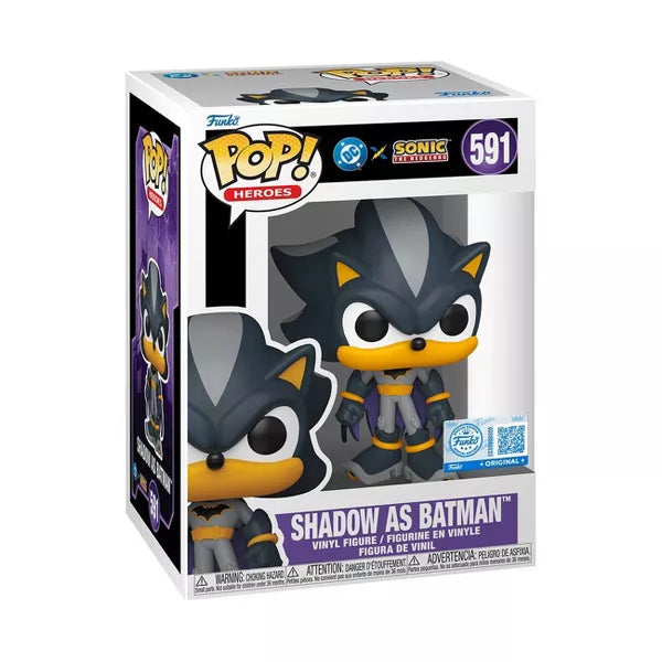 Funko POP Heroes DC x Sonic - Shadow as Batman 591