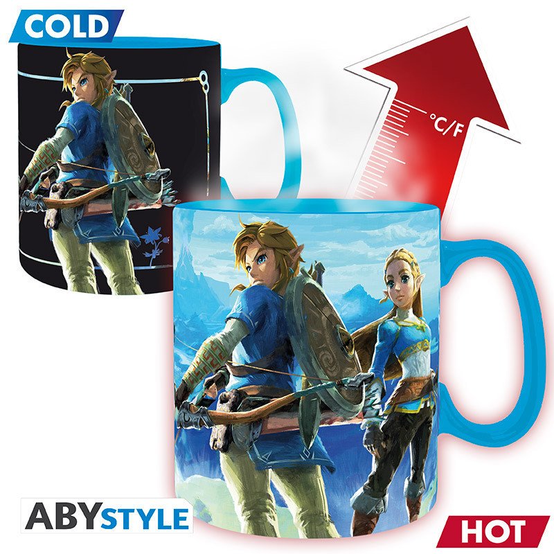 The Legend of Zelda Hrnek měnící - Breath the Wild 460 ml