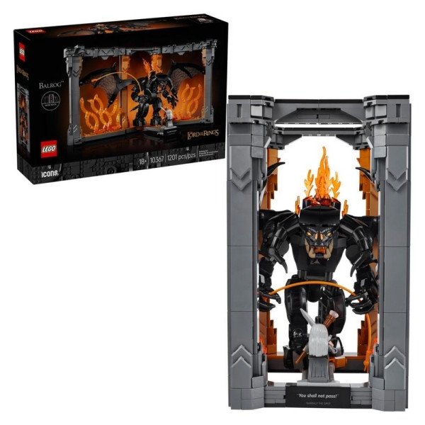 LEGO® Icons 10367 Knižní zarážka: Pán prstenů – Balrog™