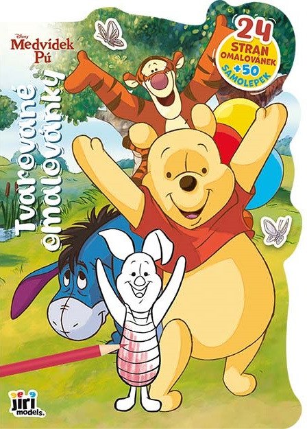 Tvarované omalovánky Medvídek Pú