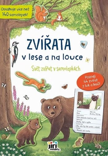 Svět zvířat v samolepkách Zvířata v lese a na louce