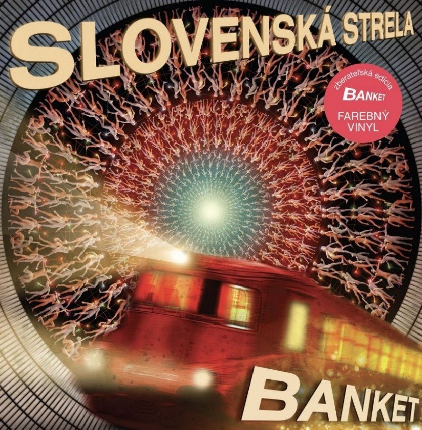 Slovenská strela vinyl zlatočervený mramor - LP