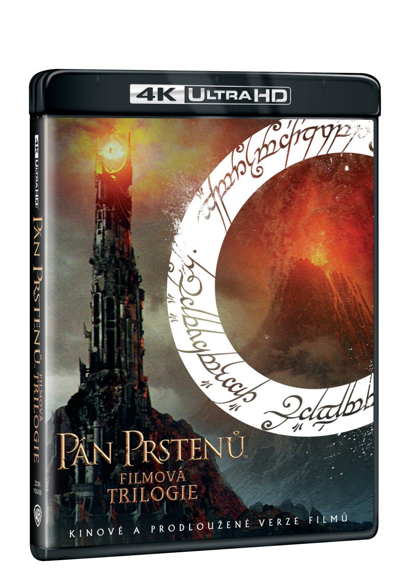 Pán prstenů filmová trilogie Prodloužená a kinová verze 9BD UHD