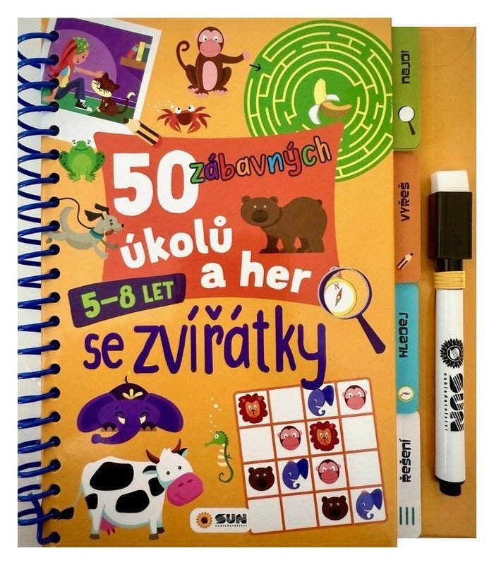 50 zábavných úkolů a her Se zvířátky 5-8 let