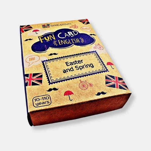 Fun card English Easter and Spring