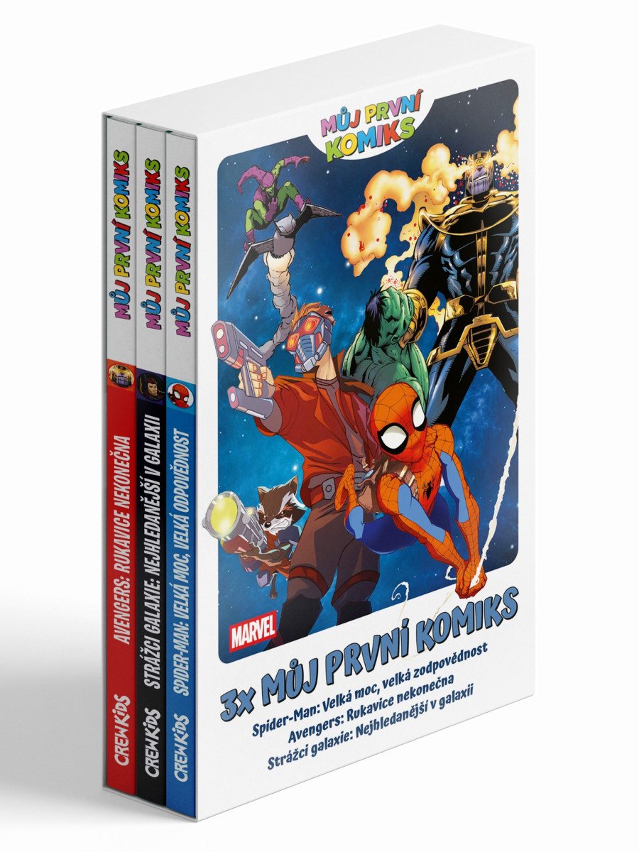 3x Můj první komiks Avengers Spider-man Strážci galaxie
