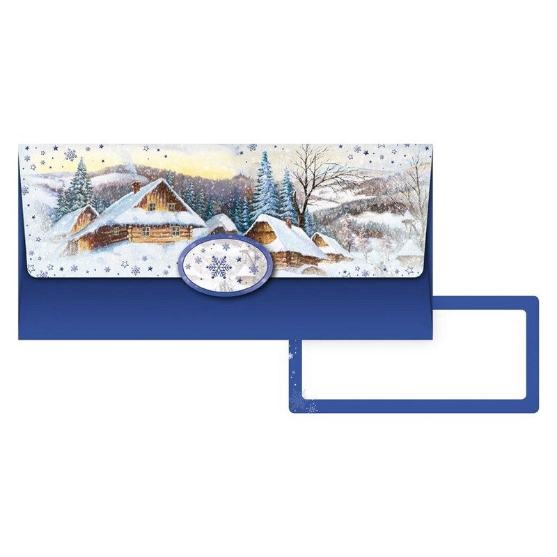 Obálka na peníze - Zasněžená krajina