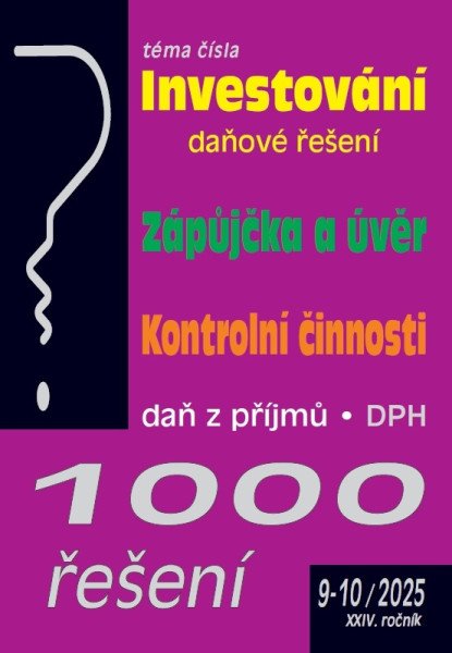 1000 řešení 9-10/2025 Investování – daňové řešení (2025)