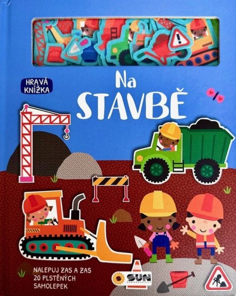 Hravá knížka Na stavbě - plstěné hrátky, čti a stav (2025)