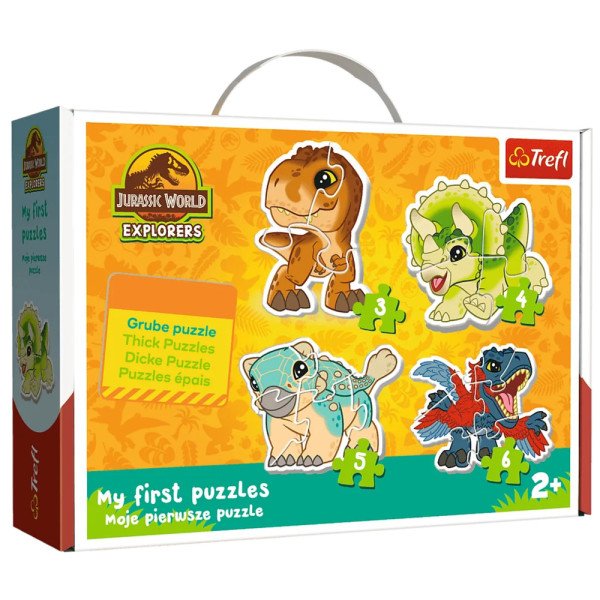 Baby puzzle Jurský park 4v1 (3,4,5,6 dílků)