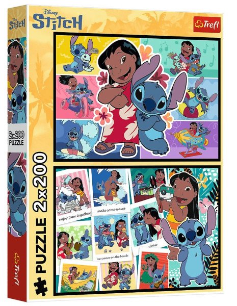 Puzzle Lilo & Stitch: Šťastný život 2x200 dílků