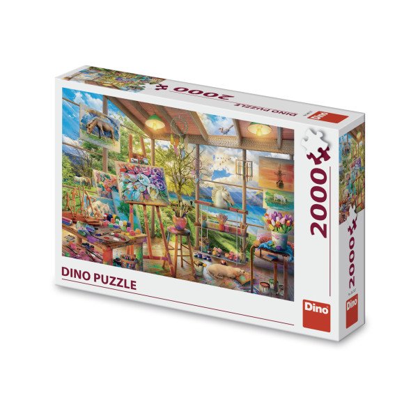 Puzzle malířský ateliér 2000 dílků