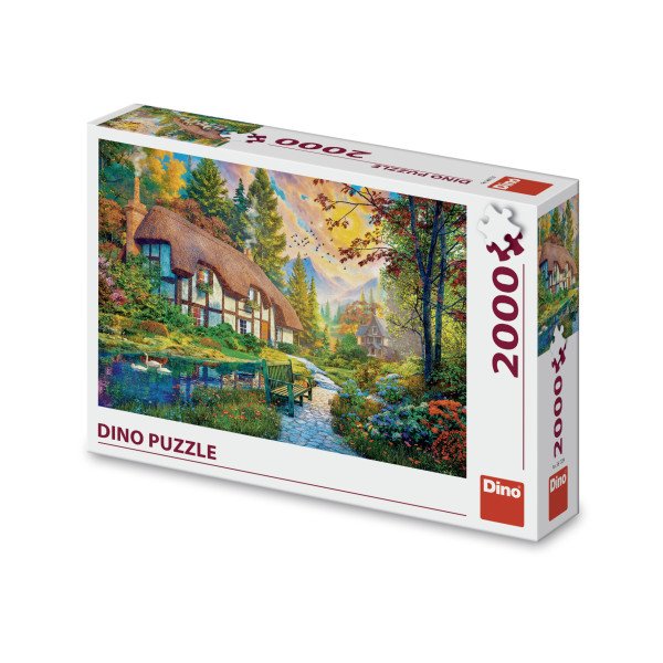 Puzzle Domek u řeky 2000 dílků