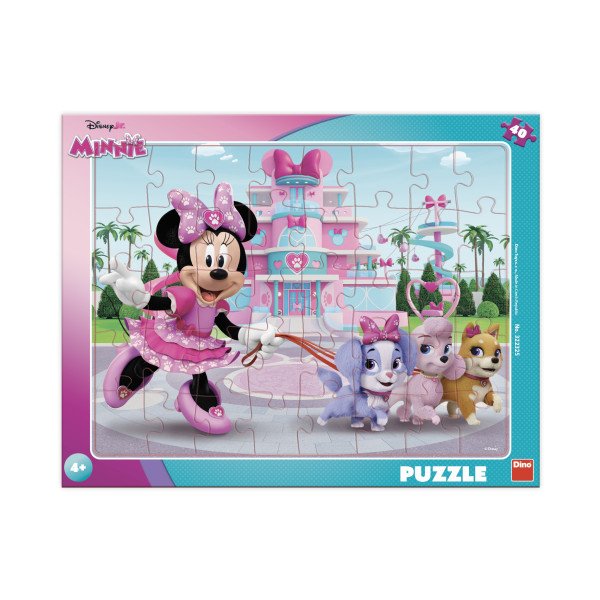 Puzzle deskové Minie s pejsky 40 dílků