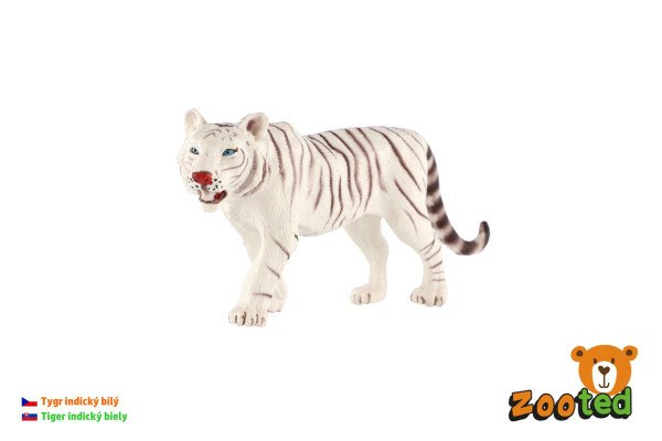 Zooted Tygr indický bílý plast 14 cm
