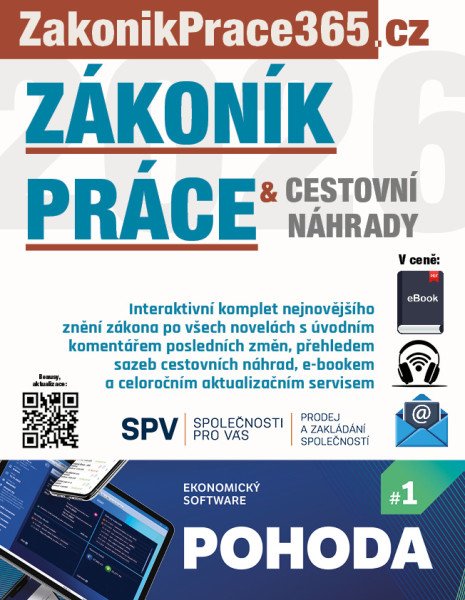 Zákoník práce a Cestovní náhrady 2026 s komentářem změn (2026)