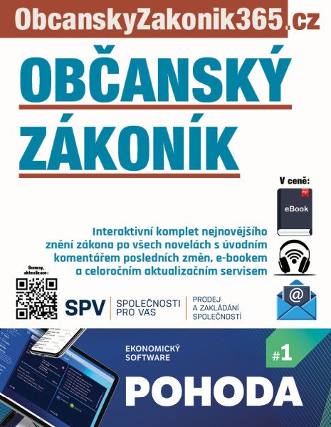 Občanský zákoník s úvodním komentářem změn (2026)