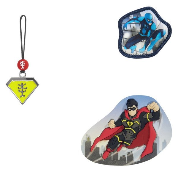 Doplňková sada obrázků MAGIC MAGS Superhero Joris k aktovkám GRADE, SPACE, CLOUD, 2v1 a KI