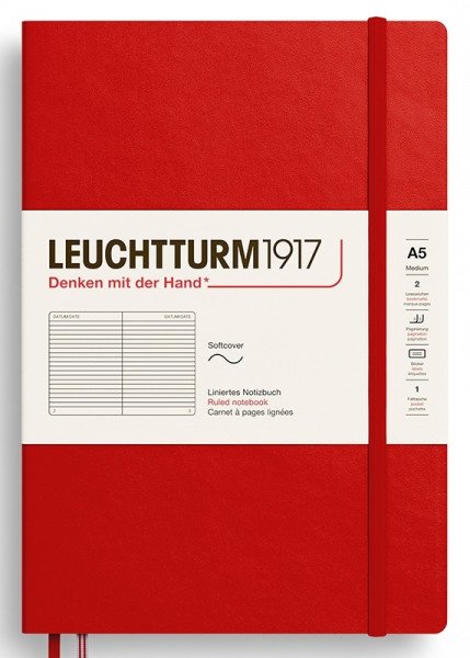 Zápisník Cherry Softcover Medium (A5) linkovaný