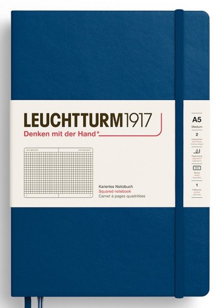 Zápisník Indigo Hardcover Medium (A5) čtverečkovaný