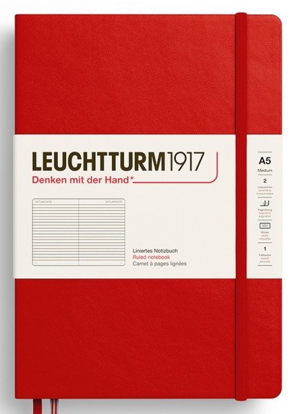 Zápisník Cherry Hardcover Medium (A5) linkovaný