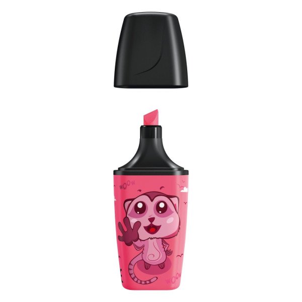 Zvýrazňovač STABILO BOSS MINI Animal Vibes - růžová