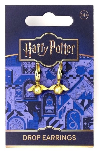 Harry Potter Náušnice - Zlatonka