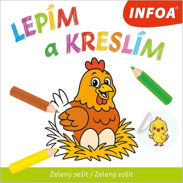 Lepím a kreslím - Zelený sešit / Zelený zošit (2026)